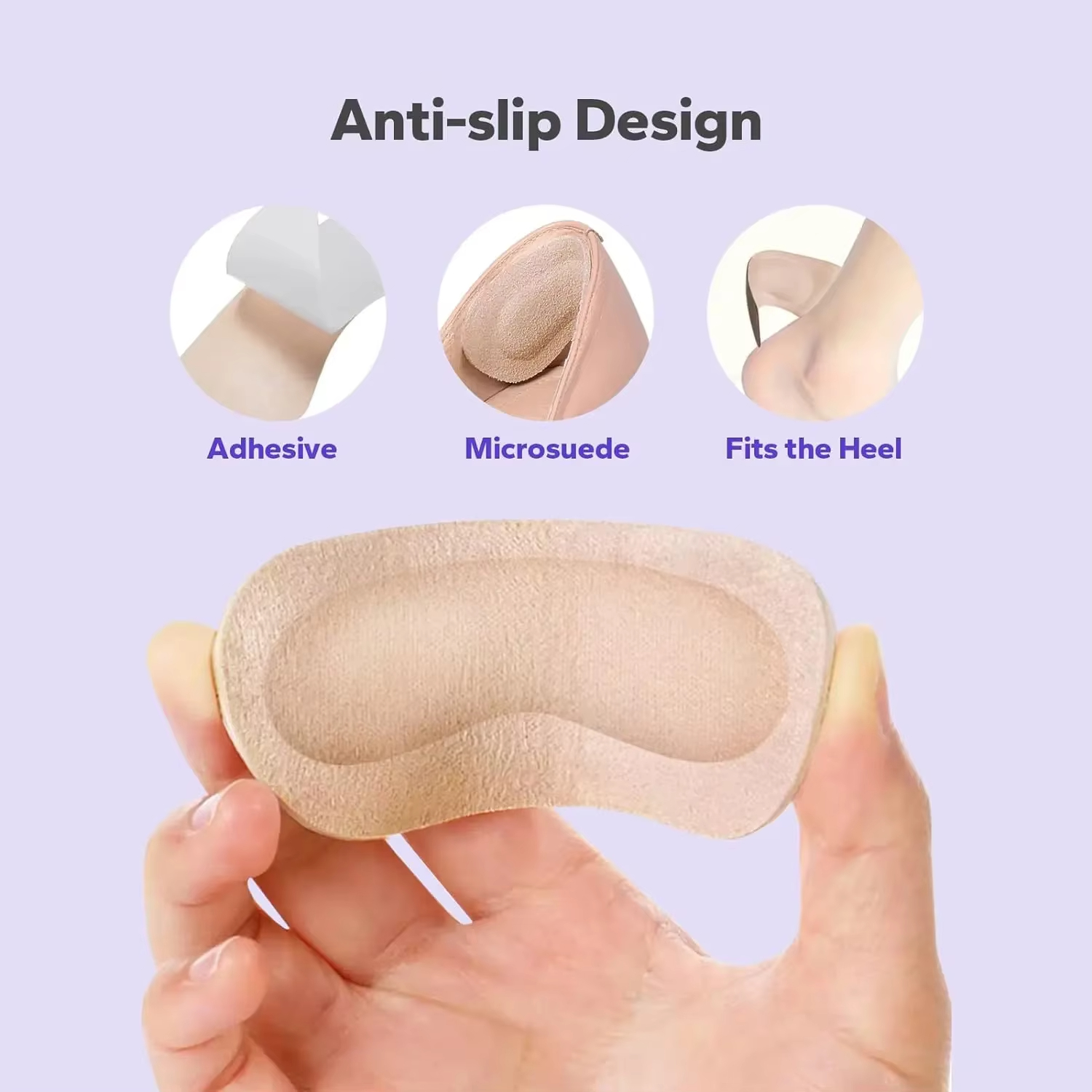 Fashion 2pcs Practical Sticky  - Heel Liner Grip บทวิจารณ์และราคา