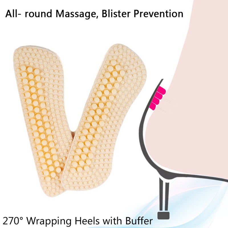 1Pair Silicone Inserts Soft Ma - Heel Liner Grip บทวิจารณ์และราคา